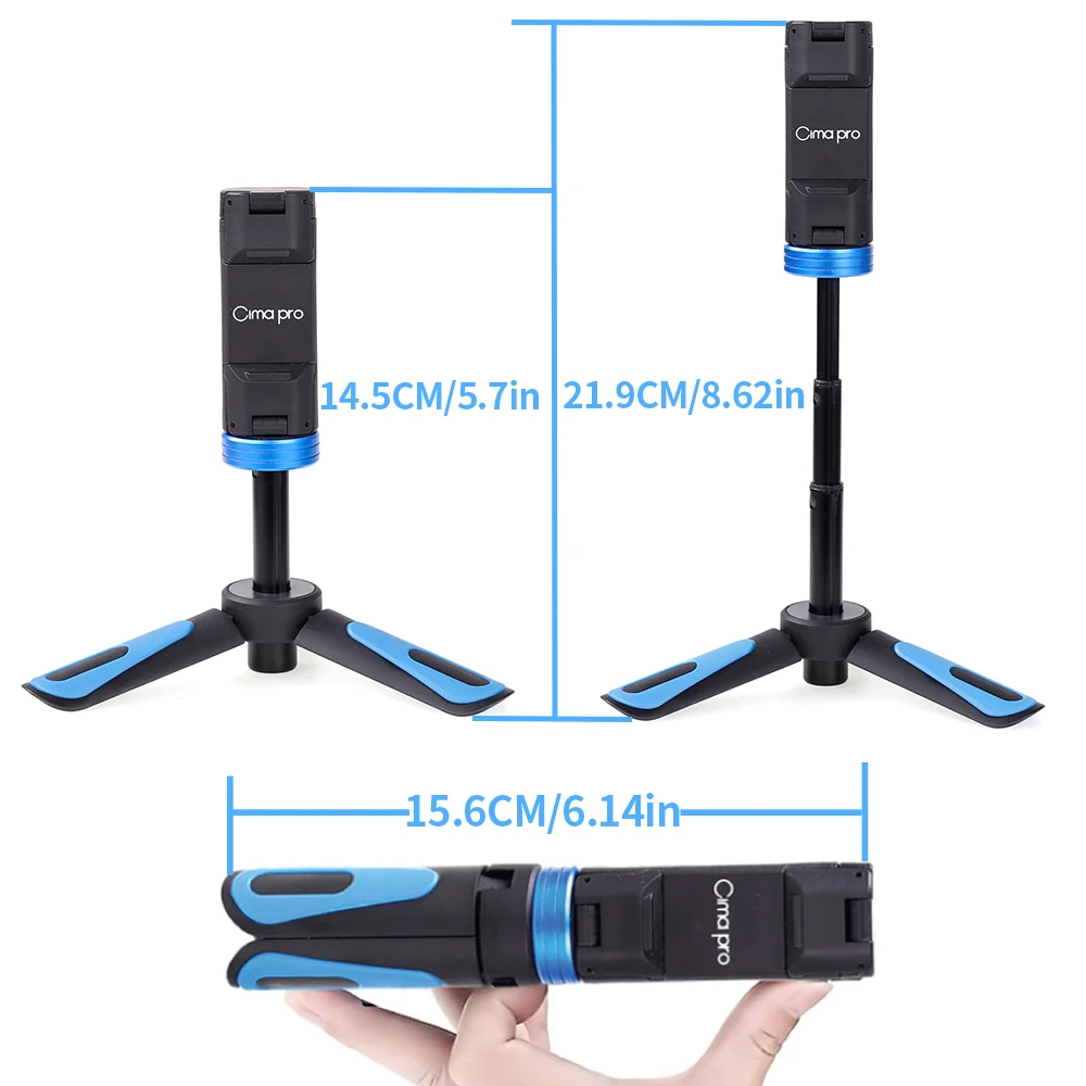 Ручной штатив CimaPro 3 в 1 селфи Палка с автопортретом для iphone X 8 7 6s Plus Samsung Galaxy GoPro 5