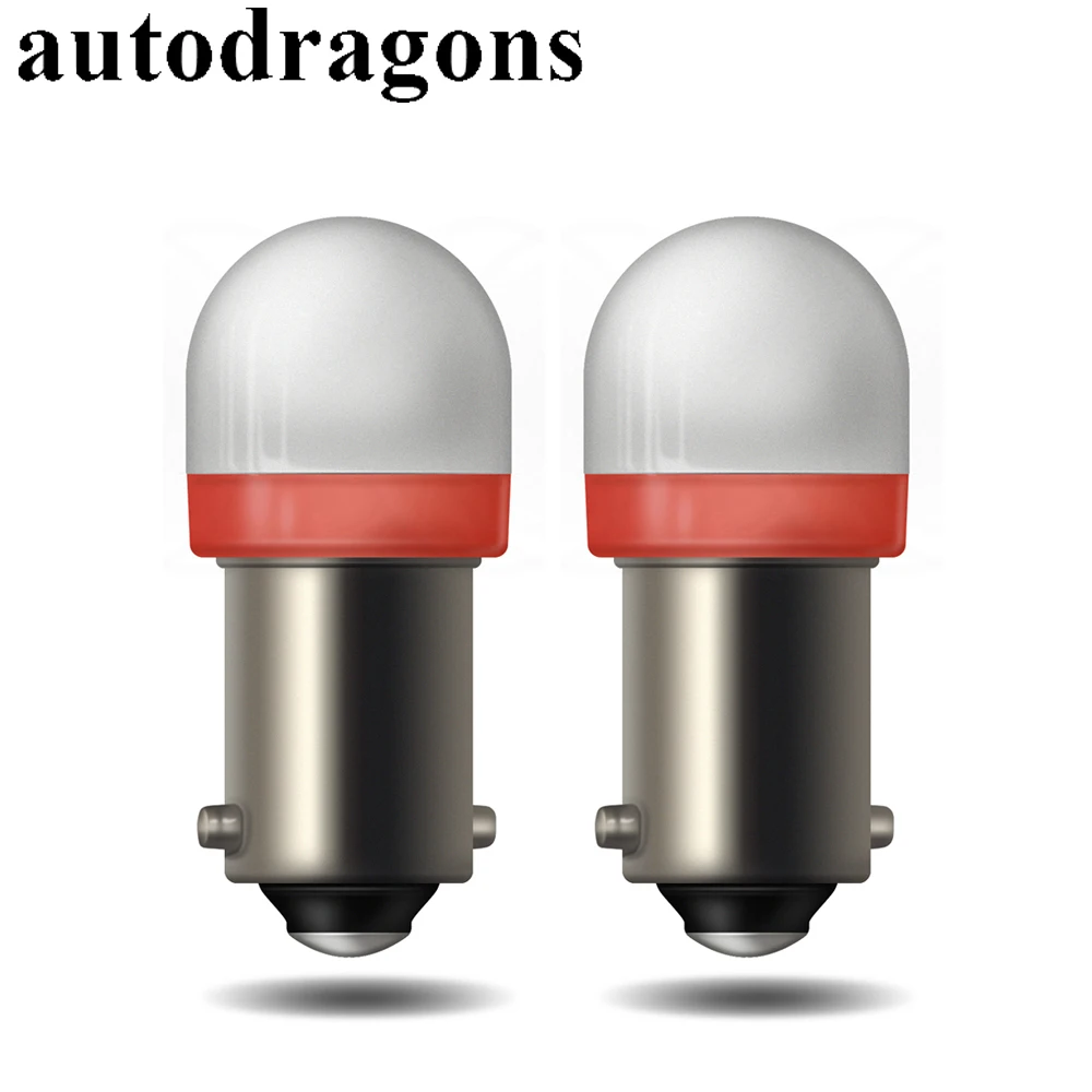 Autodragons яркий свет Ba9s #44 #47 Bayonet Pinball матовый купол светодиодный AC 6 3 V 2*5630 SMD SS чип для