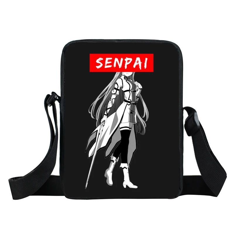 xkbsugoi09 Sugoi Senpai аниме Waifu новая Персонализированная сумка-мессенджер с принтом женская мужская сумка Детская маленькая сумка через плечо - Цвет: xkbsugoi09