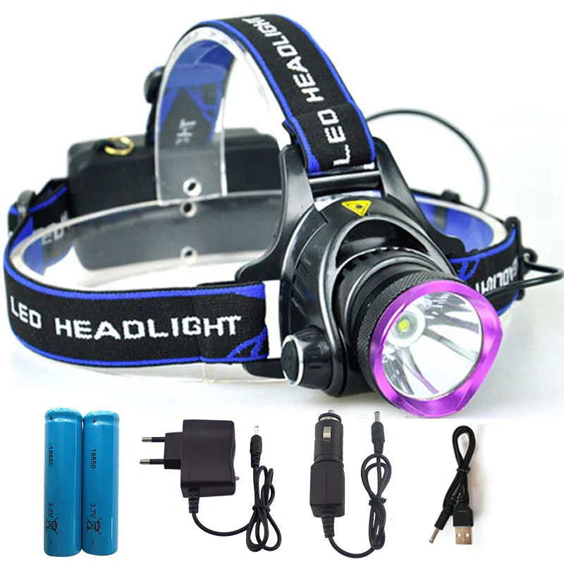 3 режима светодиодный налобный фонарь перезаряжаемый головной свет Q5 T6 L2 с