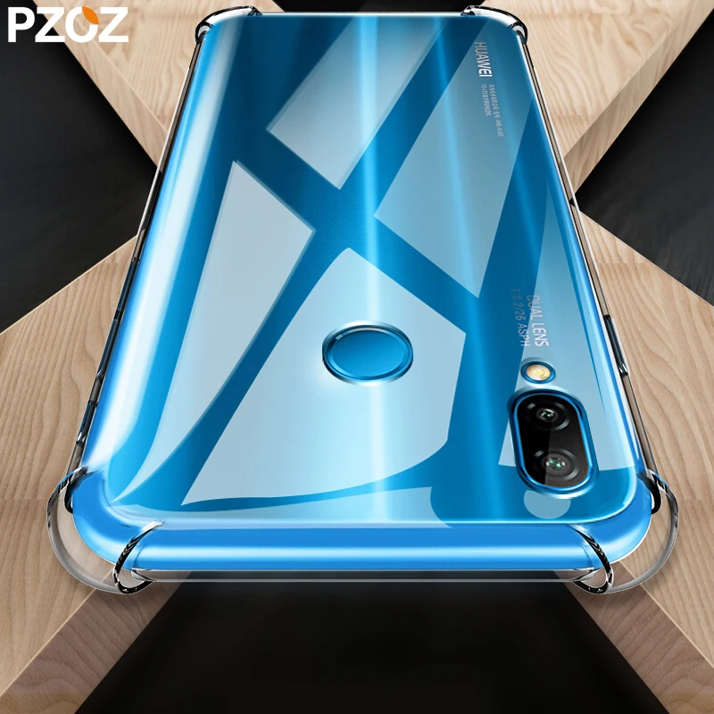 Чехол PZOZ для huawei mate 20 lite p20 pro роскошный Силиконовый противоударный прозрачный