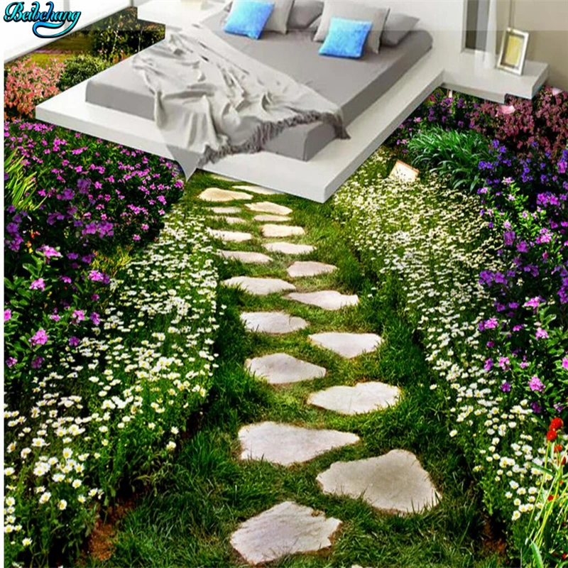 Большой персонализированный Напольный Пол цветочные дорожки туалет ванная