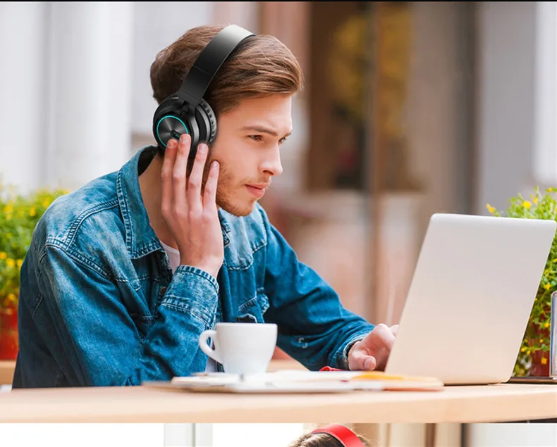 Беспроводные наушники Bluetooth 4,1 наушники портативные Eerphones стерео светящиеся наушники с микрофоном для ТВ смартфона xiaomi huawei