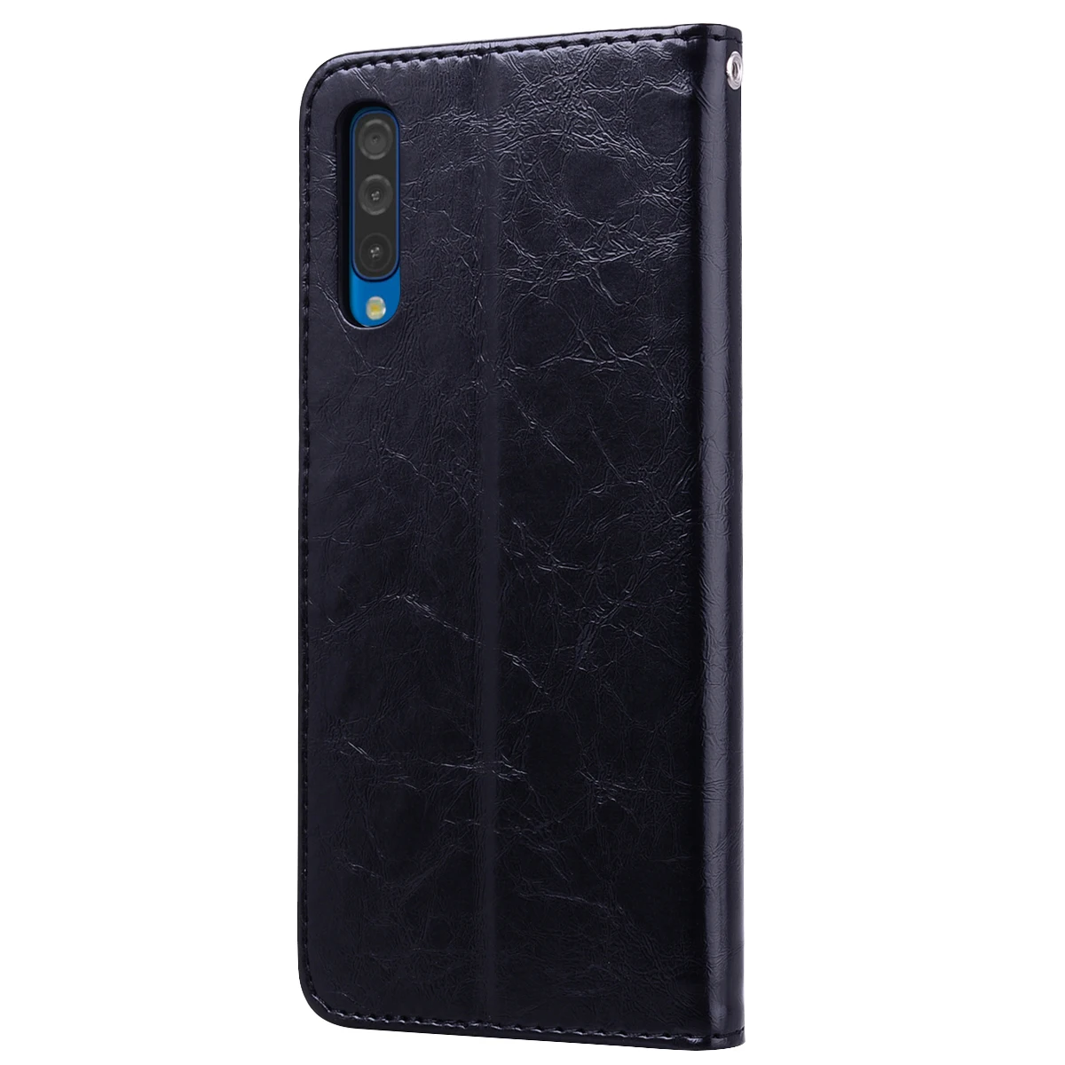 Для Samsung Galaxy A10 A30 A40 A50 A70 M10 M20 M30 откидная задняя крышка из искусственной кожи