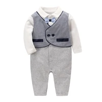 baby boys romper gentleman boy jumpsuit outfits long sleeve clothes infant babies one pieces newborn kids clothing 0 2y