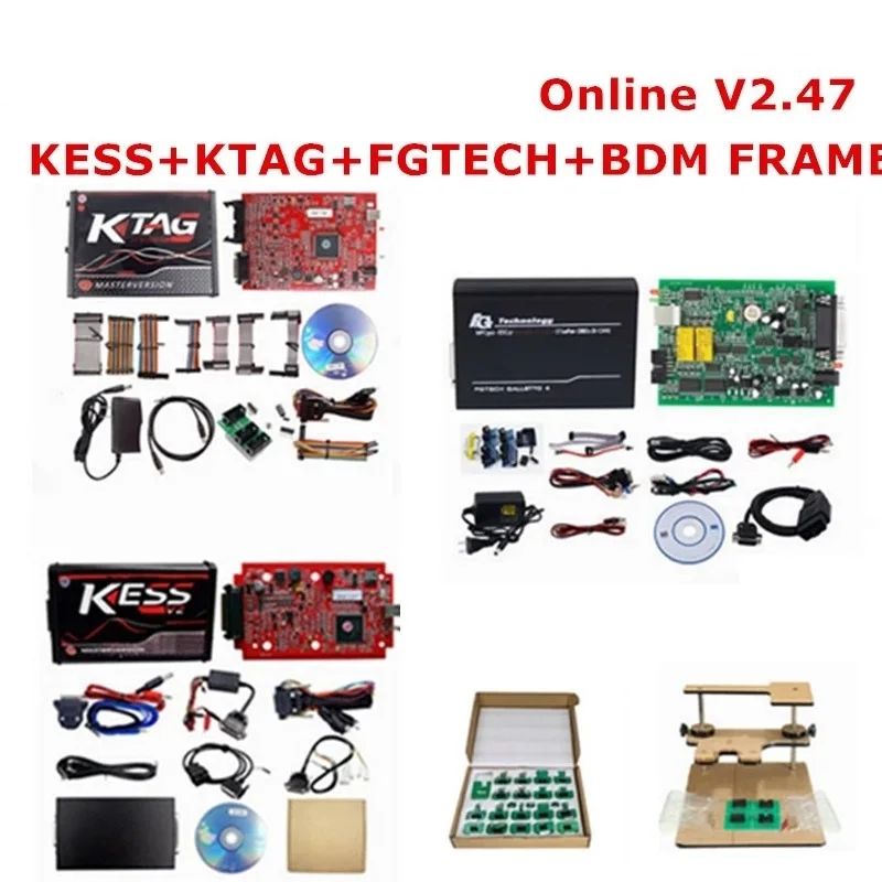 Kess V2 V5.017 V2.47 fgtech V54 программатор блока контроля окружающей среды ECU KTAG BDM Адаптеры KESS KTAG BDM рамки bdm100 ПРОГРАММАТОР KTAG V7.02 KESS V2.47 - Цвет: SHOW AS THE PHOTO