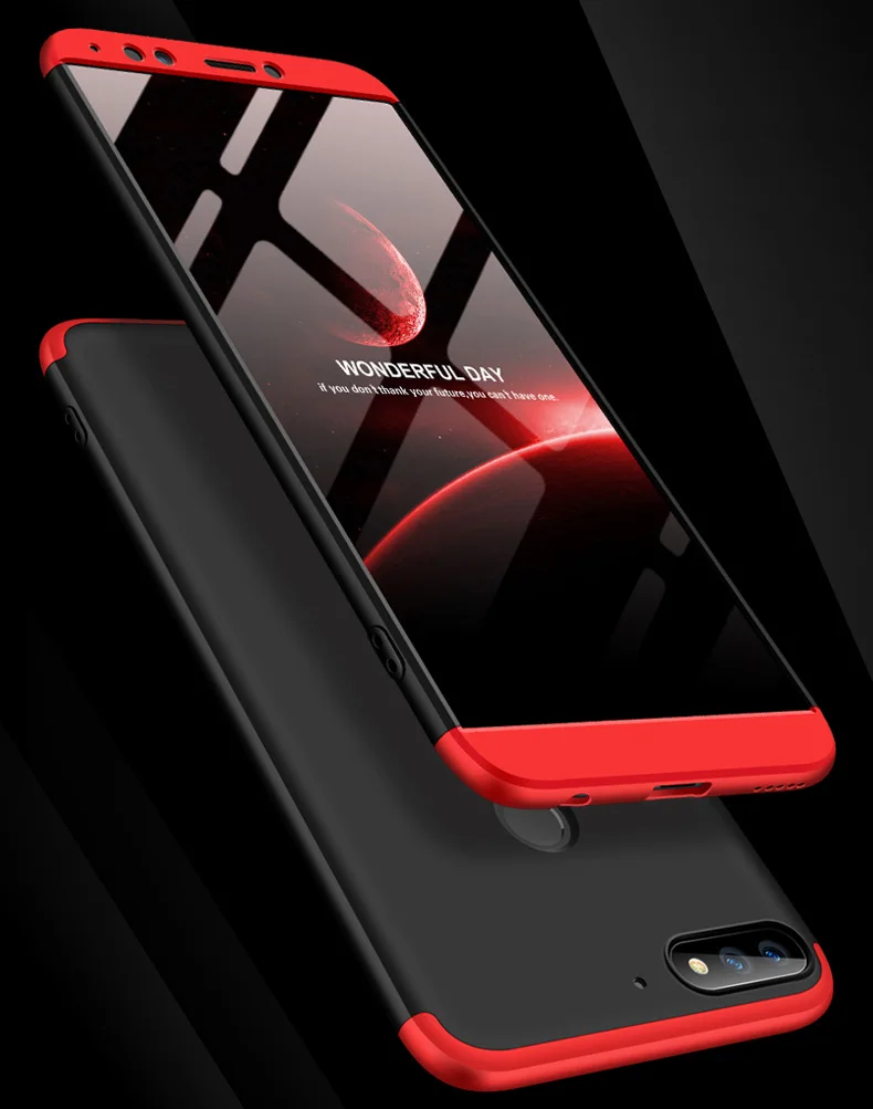 Защитный чехол 3-в-1 для Huawei honor 7c полноразмерный задняя крышка Y7 prime 2018 жесткий