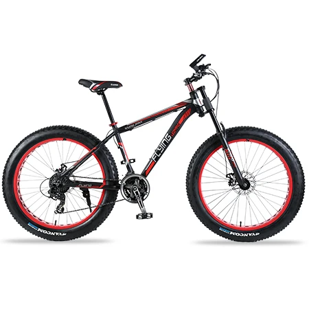 ll-Black red Высококачественные алюминиевые велосипеды 26 дюймов 7 скоростей 21 скорость 24 скорость фэтбайк 26x4." Двойные дисковые тормоза Горный велосипед Жирный велосипед - Цвет: ll-Black red