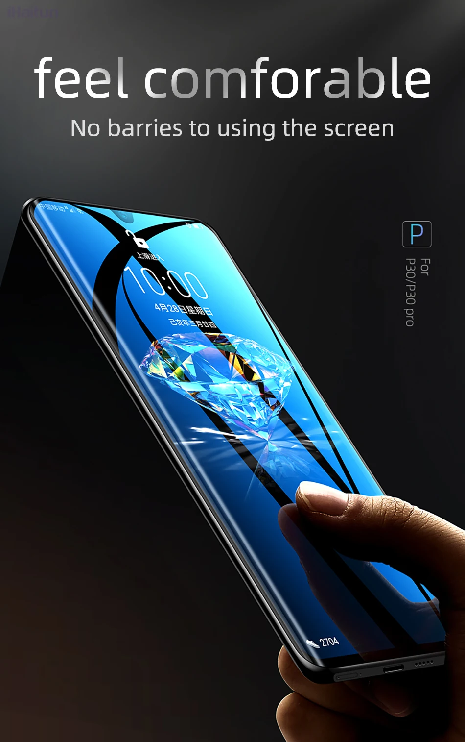 IHaitun, роскошное 6D стекло для huawei P30 Pro P20 mate 20, закаленное стекло, Защита экрана для huawei mate 20 P 30, полное покрытие, пленка