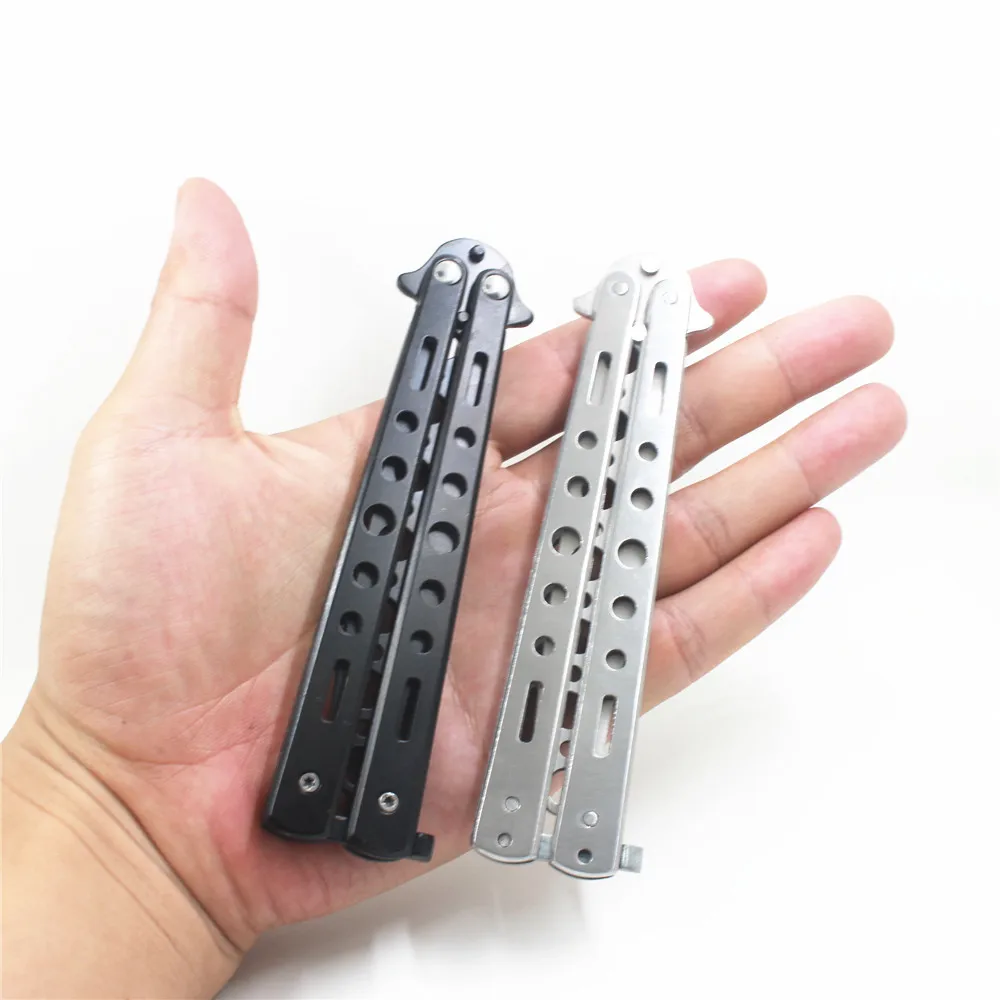 Складной нож из нержавеющей стали s Balisong тренировочный нож бабочка стиль тупое лезвие нож cs go инструменты для подарка