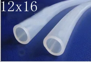 12x16mm Food Grade Medical Use FDA Silicone Rubber Air Tube Hoses Pipe  Обустройство