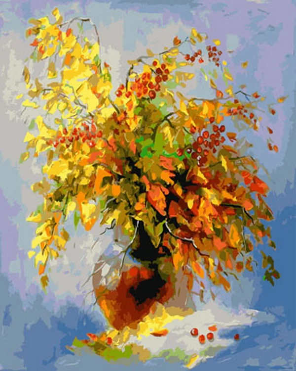 Набор для рисования по номерам на холсте без каркаса 4050 | Дом и сад