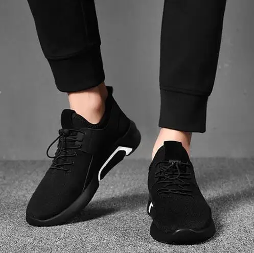 Мужские дышащие кроссовки HEIDSY Повседневные Легкие Прогулочные на шнуровке 2019 |