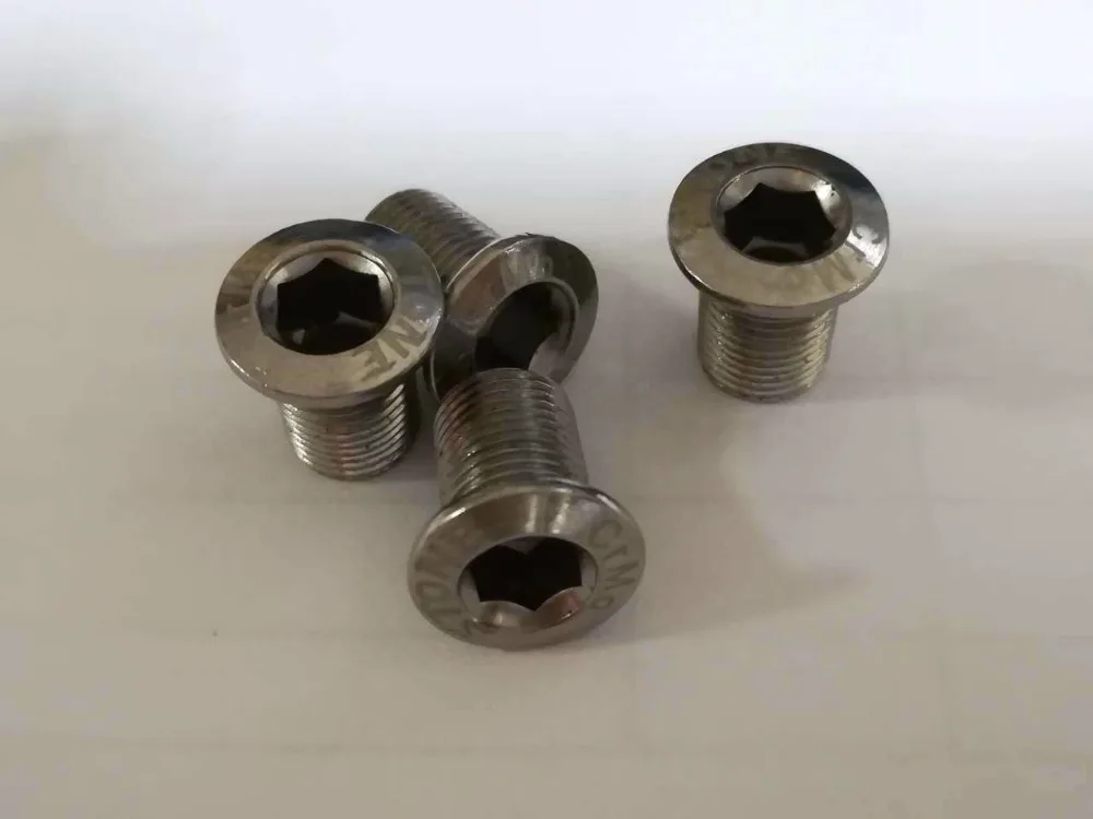 4 шт. велосипедные болты с одним кольцом 1 x система для замены Shi mano M8000|chainring screw|single