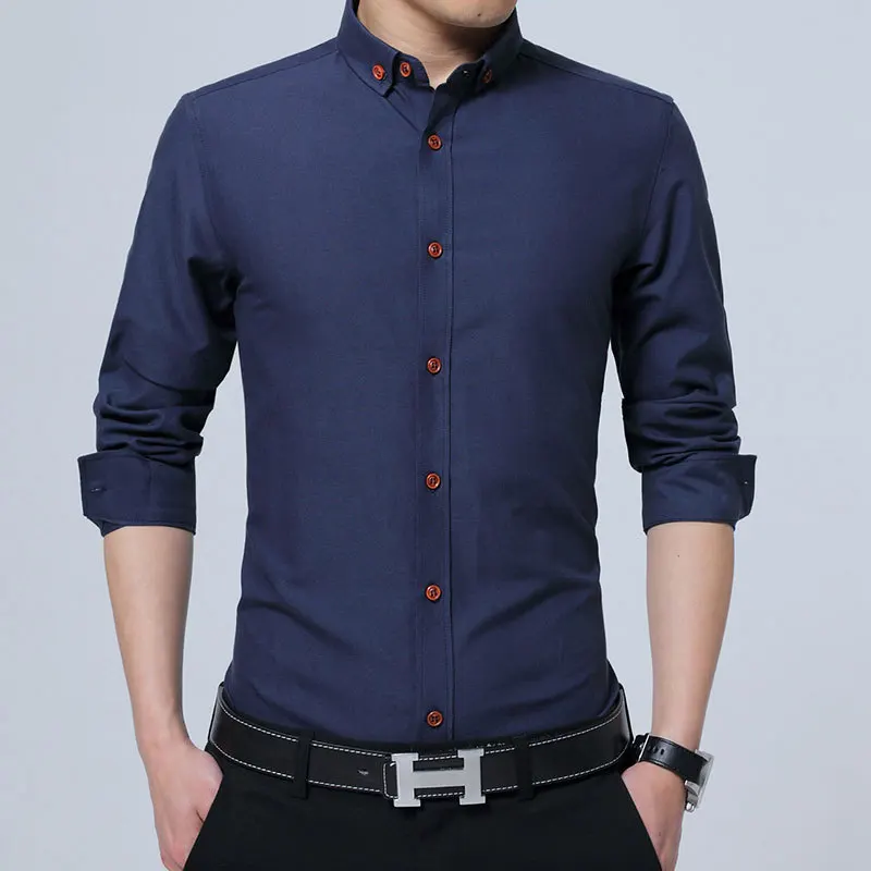 Рубашка с длинными рукавами для мужчин новые модные дизайнерские Camisa мужская
