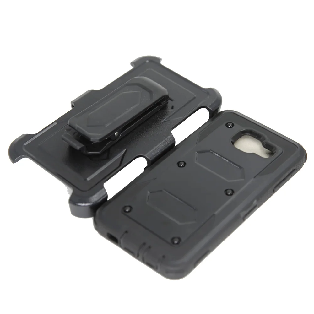 Противоударный армированный чехол с откидной ножкой и зажимом для ремня Samsung Galaxy