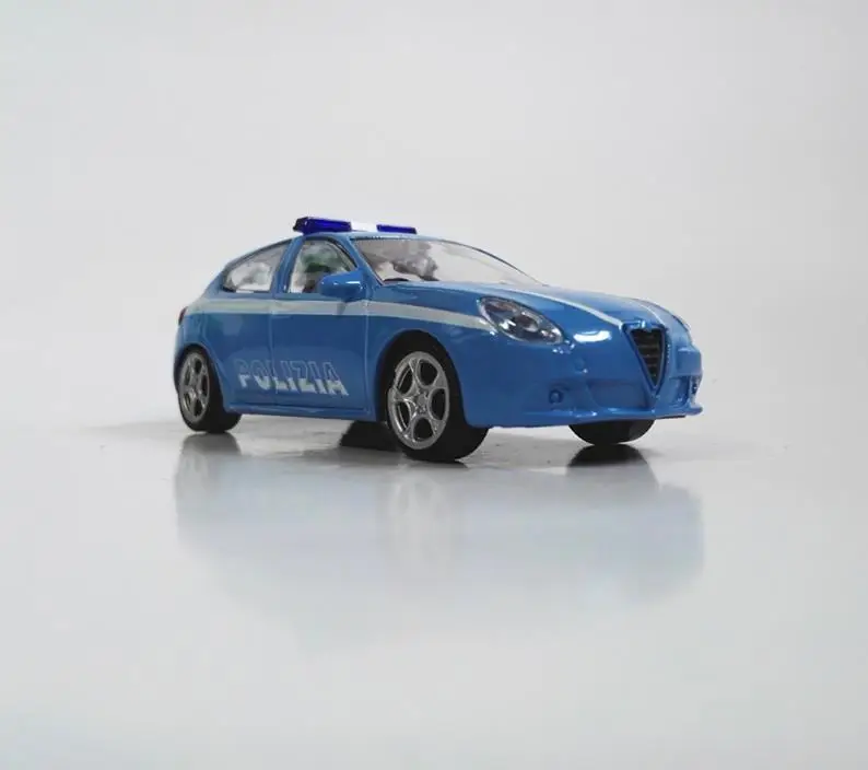 Модель автомобиля Alfa Romeo swat cop с высокой симуляцией 1:43 игрушечный автомобиль из