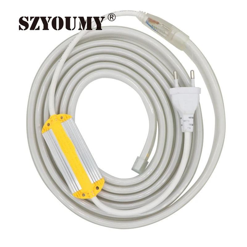 SZYOUMY 1/2/3/4/5 м/лот 120 светодиодов/м 220 В SMD 5730/5630 Светодиодная лента белая и теплая