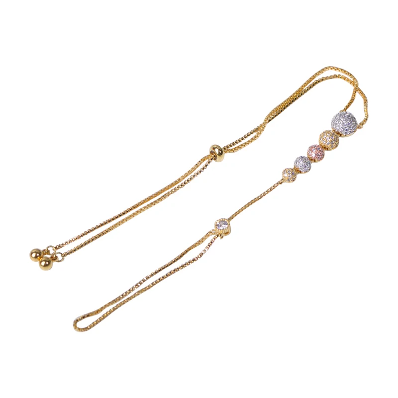 Женские браслеты в форме мяча MECHOSEN ювелирные изделия из меди с блестящим