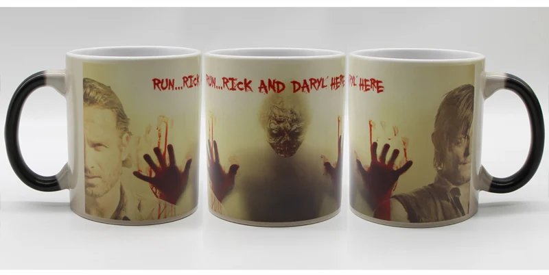 11 унций кофейные кружки зомби волшебная кружка Термочувствительная меняющая