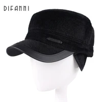 difanni 2017 winter dad hat baseball cap men high quality bone snapback hats for men warm caps with ear flaps