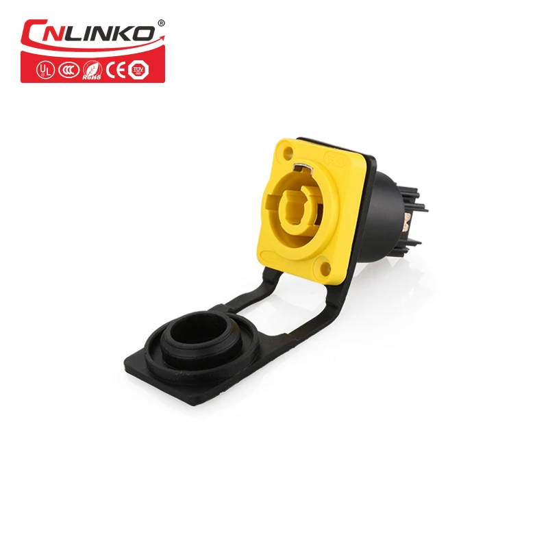 Cnlinko M24 соединитель Powercon 3 Pin 500V 20A водонепроницаемый IP67 Светодиодный дисплей Видео