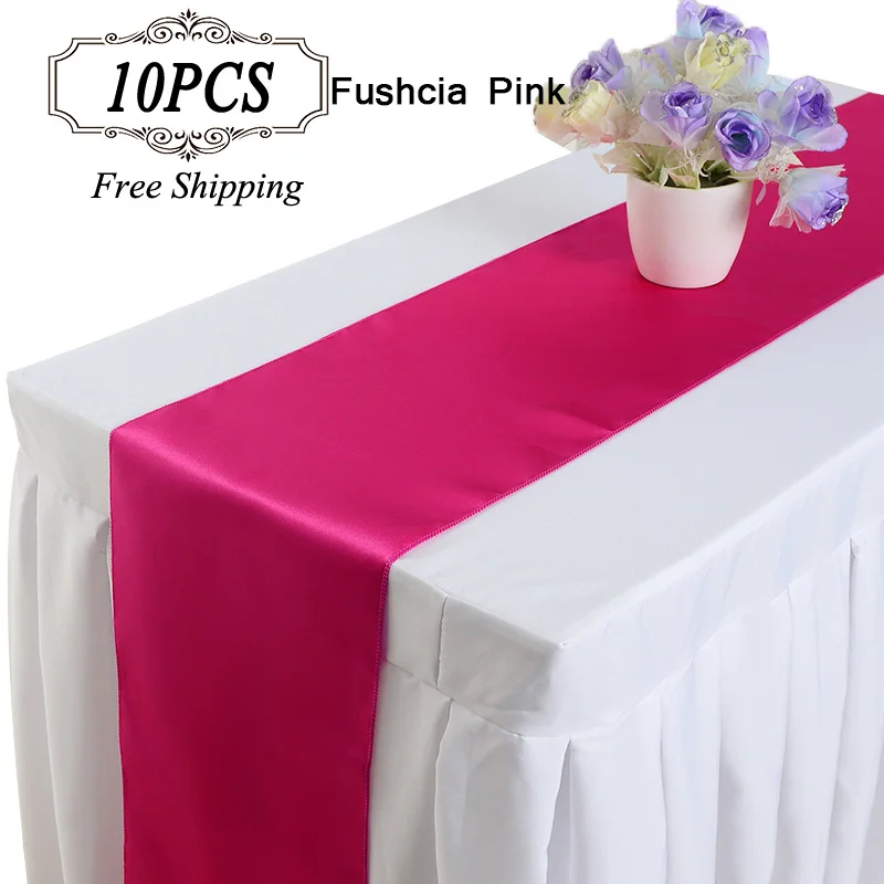 Свадебные украшения атласная настольная дорожка современный стиль сатиновый