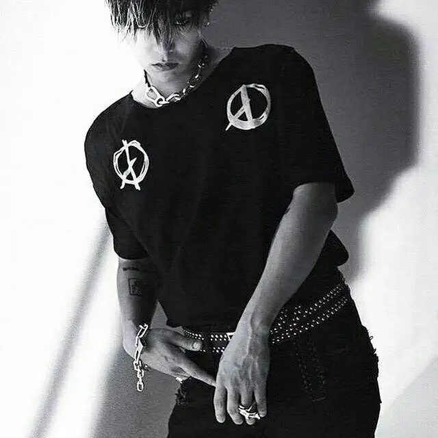 KPOP BIGBANG g-dragon same coup d'etat/Летняя футболка с принтом логотипа, поддерживающая футболка с круглым вырезом и короткими рукавами