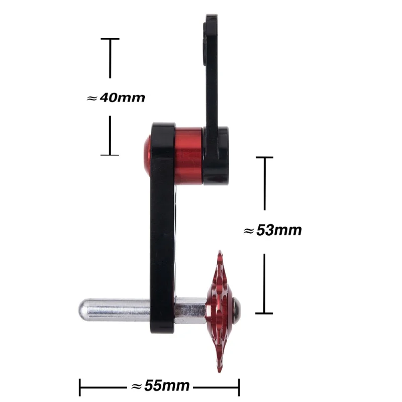 Односкоростной велосипедный натяжитель цепи из алюминиевого сплава 120x54 мм