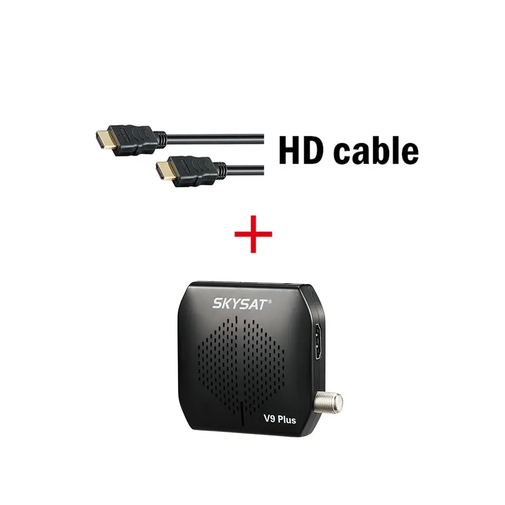 SKYSAT V9 Plus Cccamd Cline Newcamd DVB-S2 SKYSAT V9 Plus поддержка WiFi 3g Youtube PVR PowerVu Biss Full HD MPEG-4 телеприставка - Цвет: V9 Plus HD