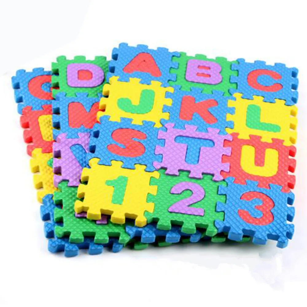 36 шт. Детские Eva пенопластовые цифры и алфавит игровой коврик образовательные