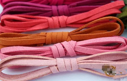 17 цветов искусственная замша шнур кружево кожа провод нить/кружево/полоски 5 мм