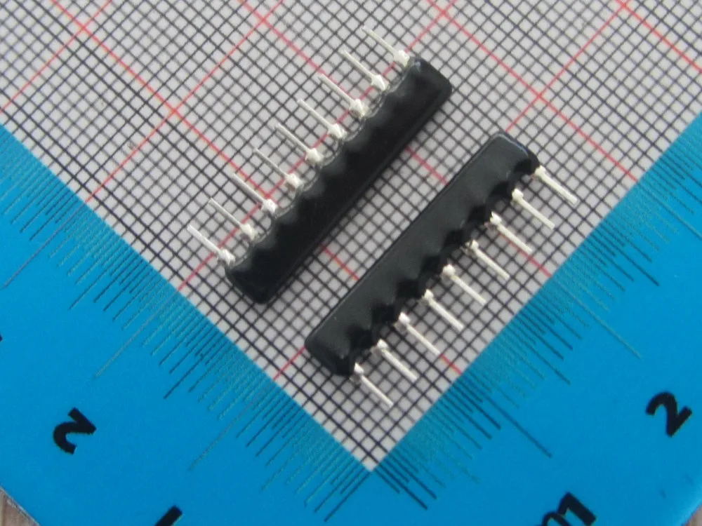100pcs Сетевой резистор A09-332 3 K 2% 9pin с проводной обмоткой | Электронные компоненты и