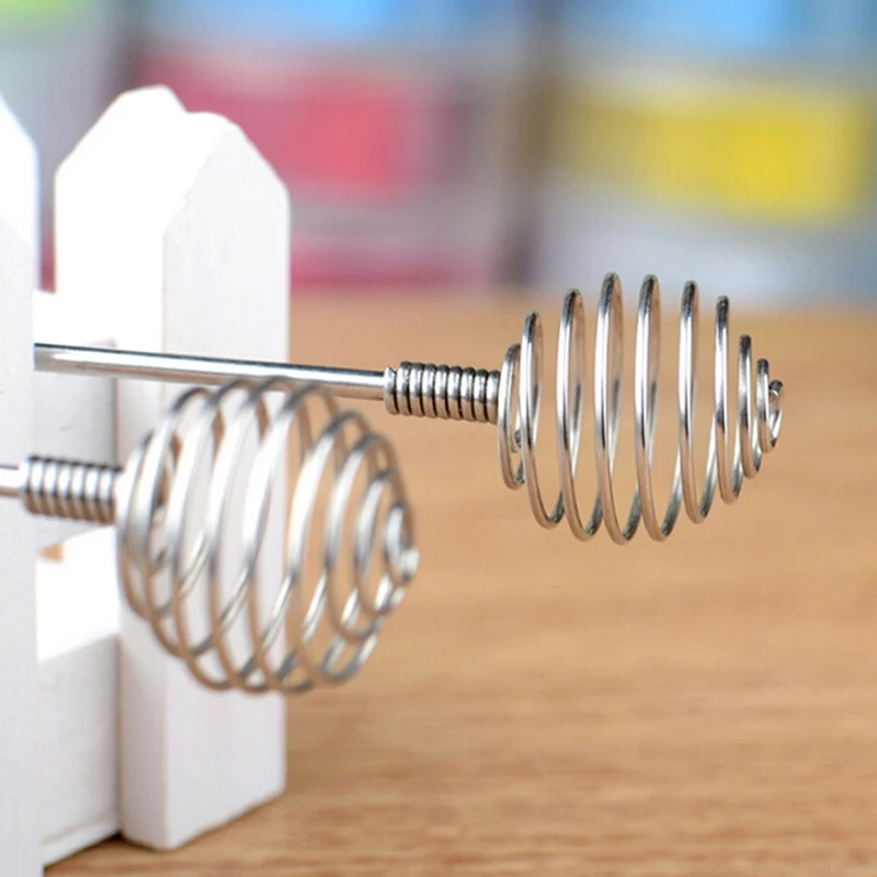 Satin Al 500 Adet Paslanmaz çelik Spiral Tasarım Bal Karıştırma çubuğu Karıştırma çubukları Stoklanan şeker Kaşığı Bar Karıştırma Içecekler Bar Mutfak Gereçleri
