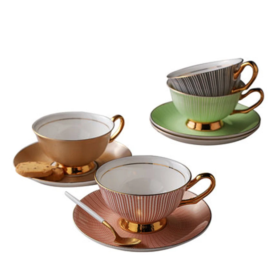 Простой Европейский керамический набор кофейных чашек s элегантный безопасный