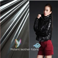 1 51 meter bright jacket fabric patent leather waterproof anti run velvet fabric diy sewing outdoor wear decoration coat cloth