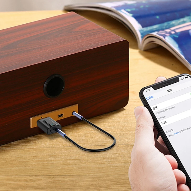 2 в 1 Usb Bluetooth 5 0 передатчик приемник беспроводной 3 мм стерео аудио адаптер для ТВ