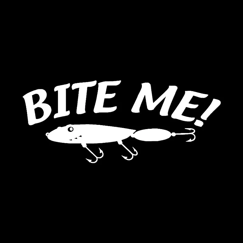 YJZT 15 5 см * 6 4 Bite Me рыболовные приманки виниловые наклейки в виде Фотообоев c