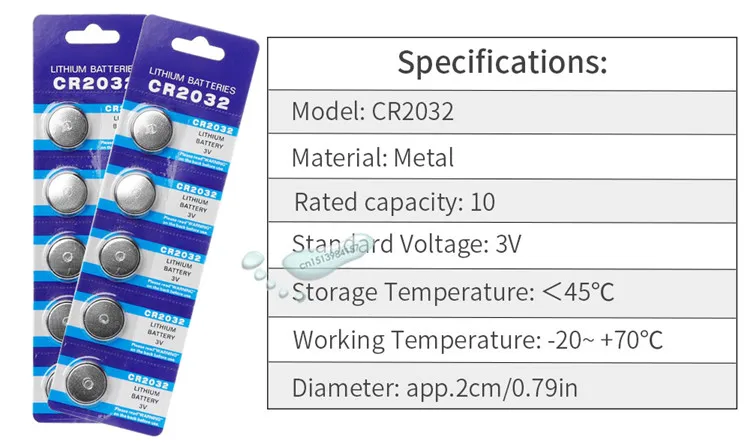Kpay 10 шт. CR2032 CR 2032 3 в литий ионная монетная батарея ECR2032 DL2032 BR2032 пульт