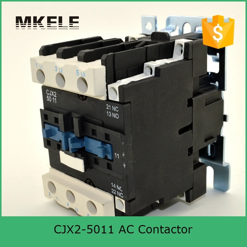 CJX2 5011 3P + NO NC 50A Номинальная катушка 380 В 36 в 110 220 напряжение трехфазный контактор