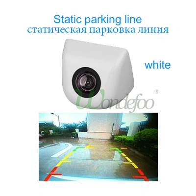 white static Универсальная парковочная камера, Автомобильная камера заднего вида с обратным изображением, HD камера заднего вида, водонепроницаемая камера ночного видения со стеклом - Название цвета: white static