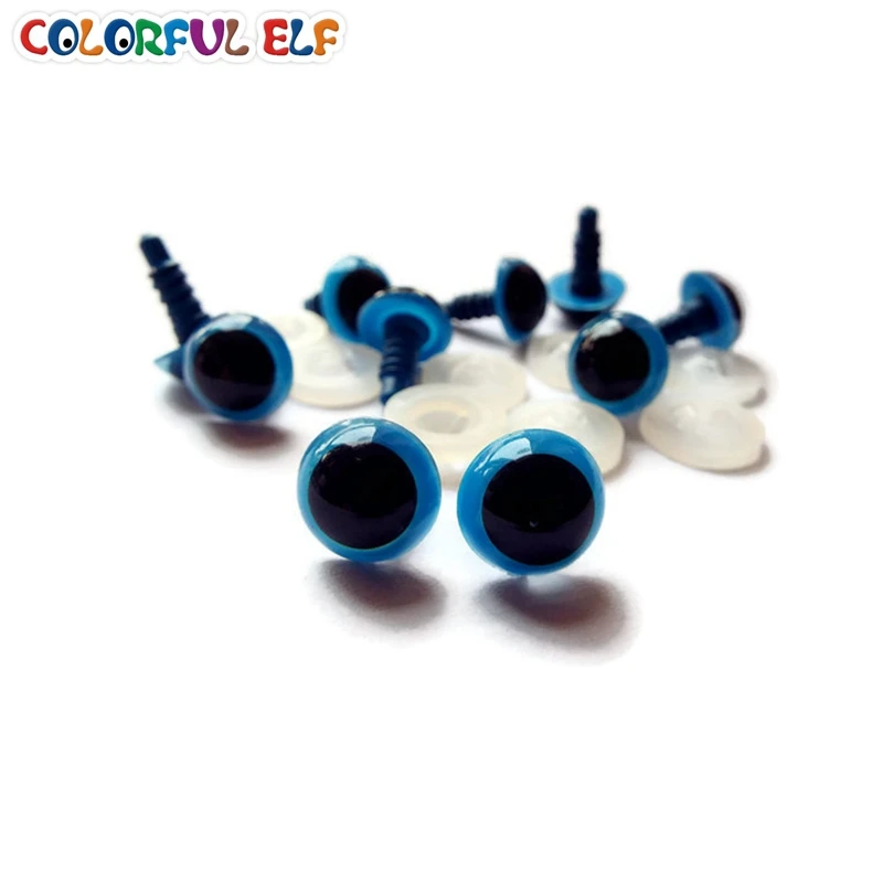 Голубые глаза/безопасные пластиковые глаза 100 шт./лот Бесплатная доставка 8 мм/9
