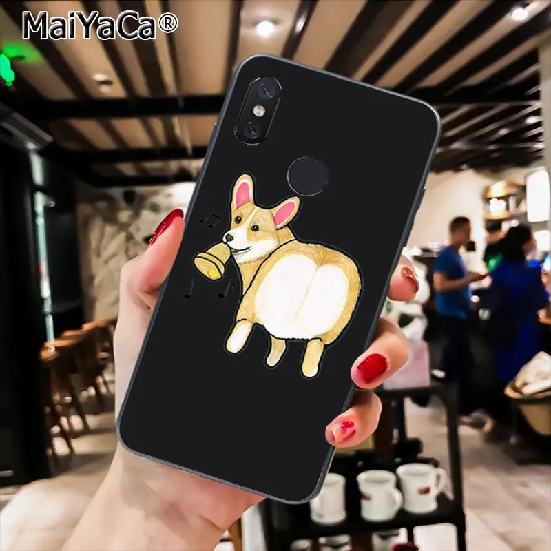 A15 MaiYaCa пикантные Пёс из мультфильма член супер милые корги чехол для телефона для Xiaomi Redmi8 4X 6A S2 7A 5A Redmi 5 5Plus Note5 7 Note8pro - Цвет: A15