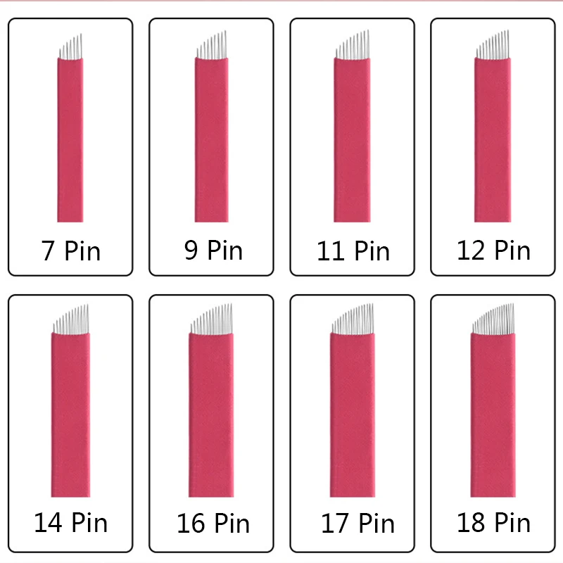 0.16mm Lamina Tebori Microblading Needles 9/12/18 pin Permanent Makeup Eyebrow Tattoo Needle For 3D Embroidery Manual Pen | Красота и