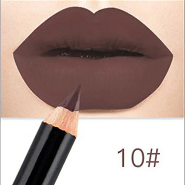 10 NICEFACE, карандаш для губ, водостойкий, телесный, матовый, карандаш для губ, легко носить, стойкий, липлинер, контур, губы, косметика - Цвет: 10