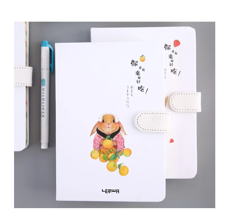 Kawaii A5 Тетрадь Записная Книга в твёрдом переплете дневник планировщик стационарный детская путешественника планировщик журнал школьников Подарочная записная книжка в комплекте