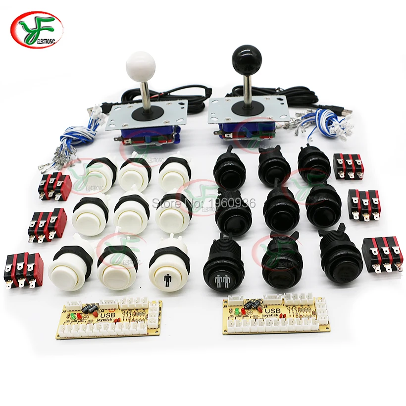 Шкаф Jamma DIY Kit Zero Delay USB Аркада контроллер ПК Подключение ZIPPY стиль джойстик HAPP diy