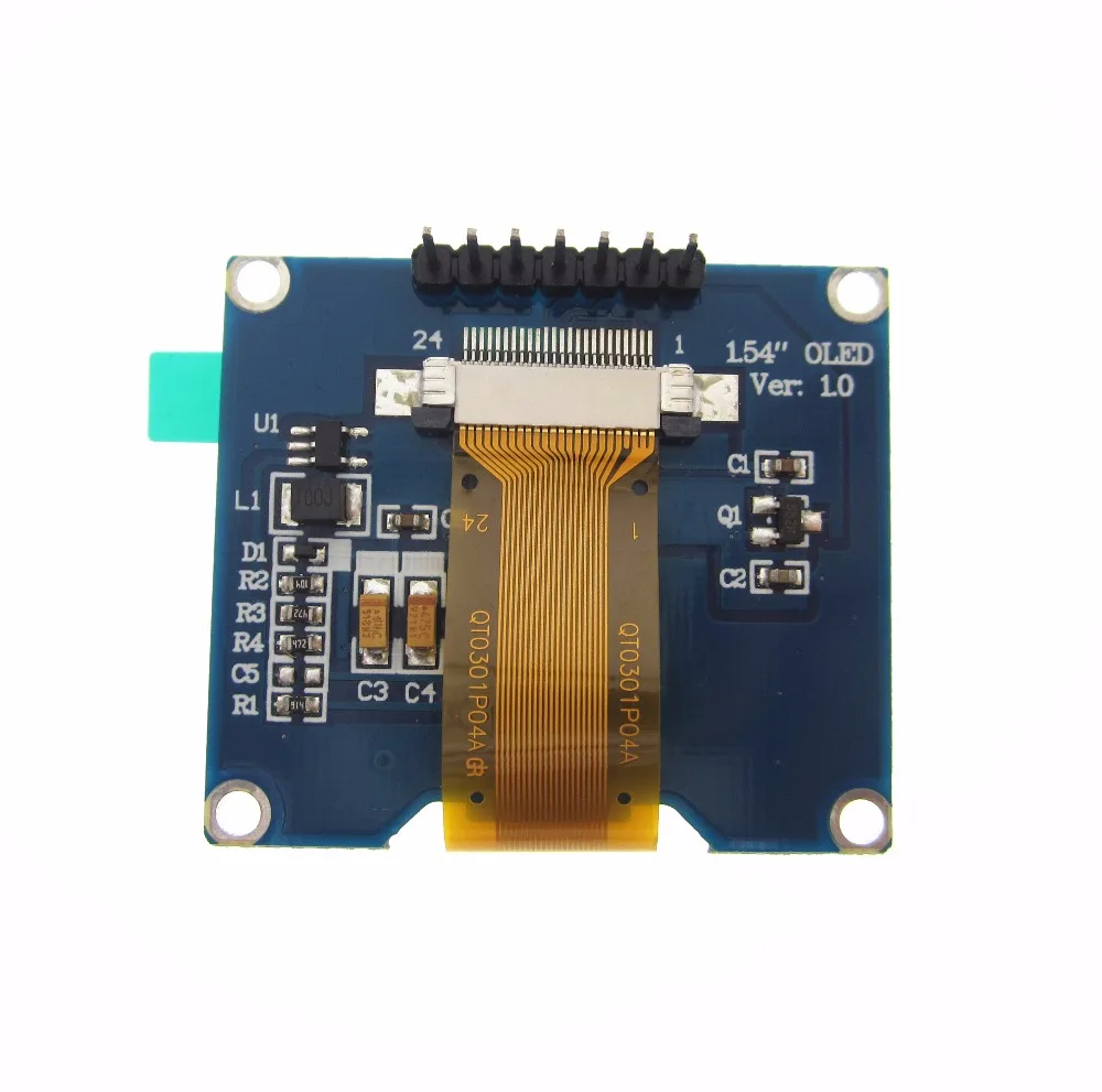 Оптовая продажа 1 шт. 7-контактный белый модуль OLED-экрана 54 дюйма привод SSD1309 IC