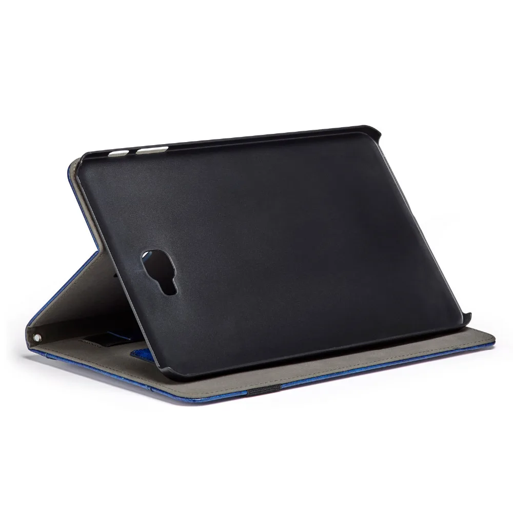 Многоугольный кожаный чехол с подставкой и ремешком на руку умный для Samsung Galaxy Tab A