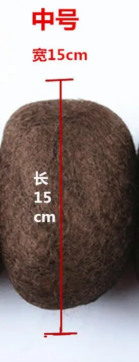 Brown 15cm Шарик для волос для Braider дополнительный мгновенный улей изготовлен из синтетических волос и гибкий может формы и формы желаемый стиль - Цвет: Brown 15cm